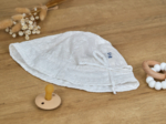 Chapeau soleil charlotte broderie anglaise étoiles blanches