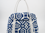 Sac bowling jacquard bleu