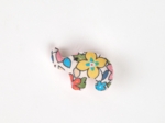 Barrette Eléphanteau mille et une fleurs