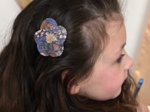 Petite Barrette Pétales de Fleur monet lilas