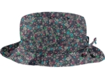 Chapeau Pluie Ajustable Femme T3 milli fleurs vert azur