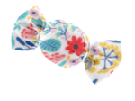 Petite barrette mini bonbon champêtre bleuté