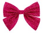 Barrette noeud papillon fuchsia pailleté