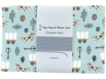 Coupon tissu 1 m bleu western