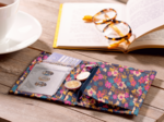 Portefeuille compact hippie fleurie