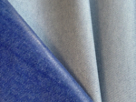Tissu enduit au mètre jean irisé