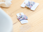 Barrettes clic-clac petits noeuds comptine enchantée rose