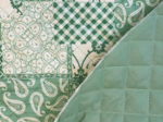 Tissu matelassé ex2546 patch vert