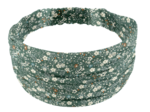 Bandeau fichu Enfant fleuri kaki