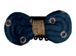 Barrette Noeud Anti-Glisse bulle bronze marine