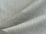 Tissu velours côtelé large argent