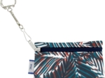 Pochette porte-clés feuillage marine