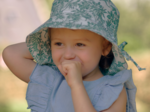 Chapeau de soleil enfant jungle vintage