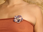 Petite Barrette Pétales de Fleur palmeraie