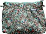 Pochette plissée fleur mentholé