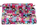 Pochette tissu kokeshis