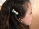 Petite barrette mini bonbon pâquerette vintage