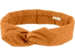 Bandeau vintage paille dorée caramel