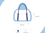 Sac bowling tartan fleuri