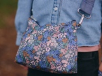 Pochette plissée monet lilas