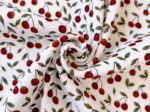 Tissu jersey côtelé cerisette