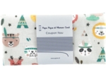 Coupon tissu 50 cm animaux sioux  ex1082