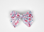 Barrette noeud papillon rose grenadine