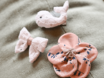 Petite Barrette Pétales de Fleur oiseau bandana