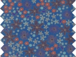 Coupon tissu enduit de 35cm  ex2245 badiane bleue