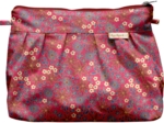 Pochette plissée badiane framboise