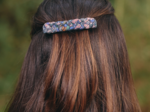 Barrette cheveux tressée monet lilas
