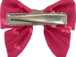 Barrette Mini Noeud Papillon plumetis rose fuchsia
