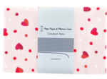 Coupon tissu 1 m ex2306 coeurs scintillants rouges