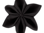 Barrette fleur étoile 4 noir