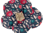 Petite Barrette Pétales de Fleur camelias rubis