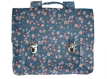 Cartable fleuri nude ardoise