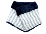 Echarpe tube adulte rayé bleu blanc