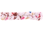 Barrette cheveux tressée herbier rose