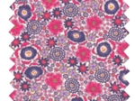 Coupon tissu enduit de 35cm  ex2543 lavandula fuchsia