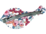Barrette mésange boutons rose