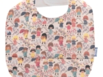 Bavoir tissu plastifié petites filles pop