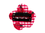 Mini Barrette Pétales de Fleur vichy coccinelle