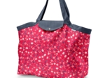 Grand sac cabas en tissu hanami