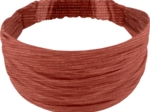 Bandeau fichu Enfant gaze lurex terracotta
