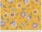 Tissu coton au mètre ex2264 indienne fleurie jaune