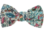 Barrette petit noeud fleur mentholé