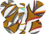 Barrette petit papillon cabosses