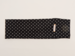 Bandeaux jersey pois blanc noir