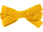 Barrette noeud ruban jaune ocre
