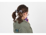 Mini Chouchou gaze gris or
